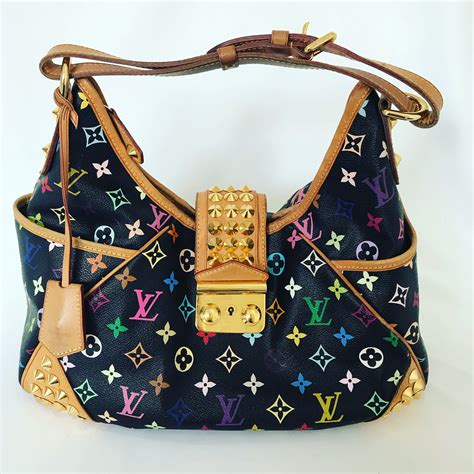 lv bag colourful|Lv multicolor monogram bag.